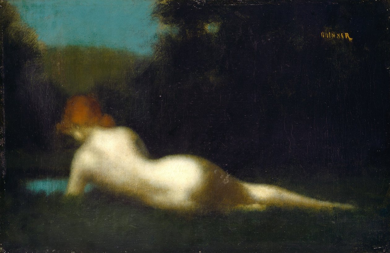 Liggende nøgen af Jean Jacques Henner