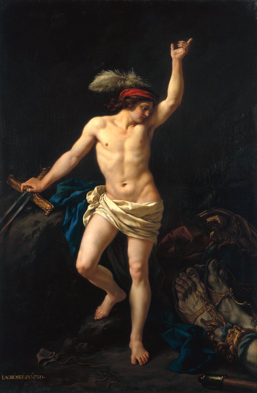David Victorious, 1780 af Jean Jacques II Lagrenee