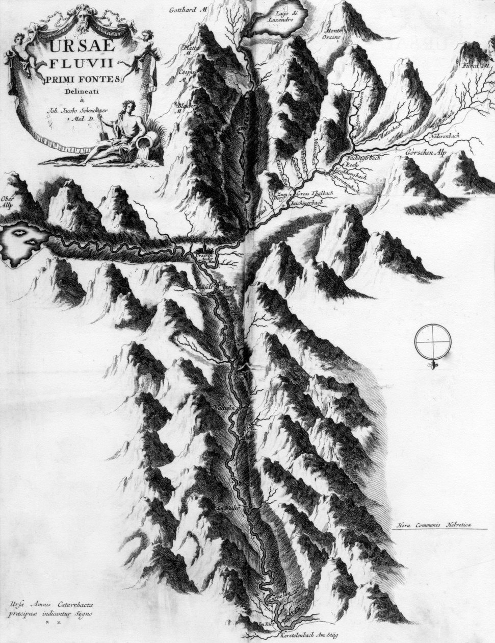 De originale kilder til Bear River, ca. 1721 af Jean Jacques Scheuchzer