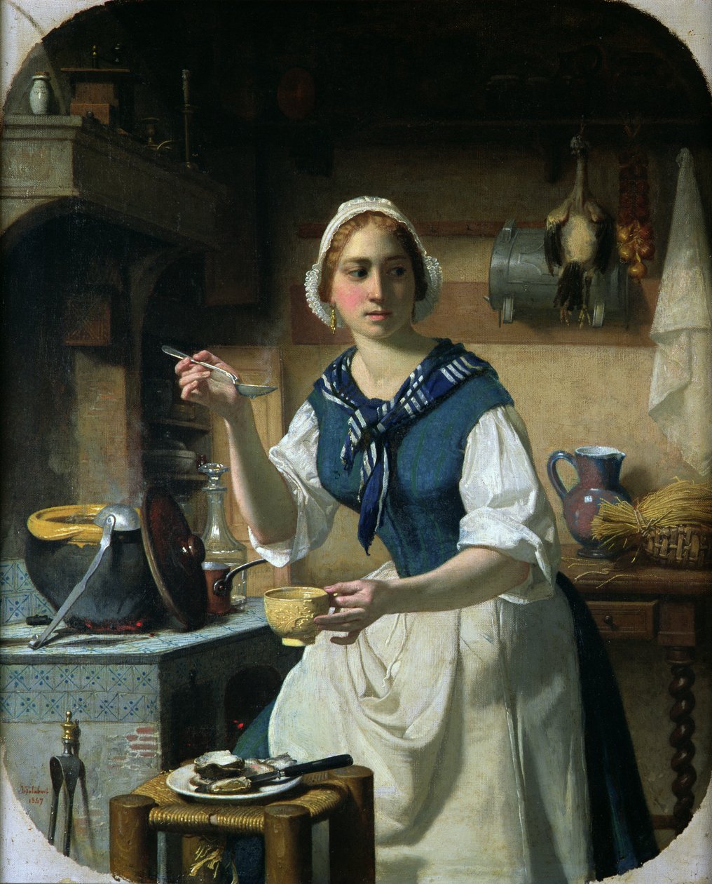 Det første lager, 1847 af Jean Jalabert