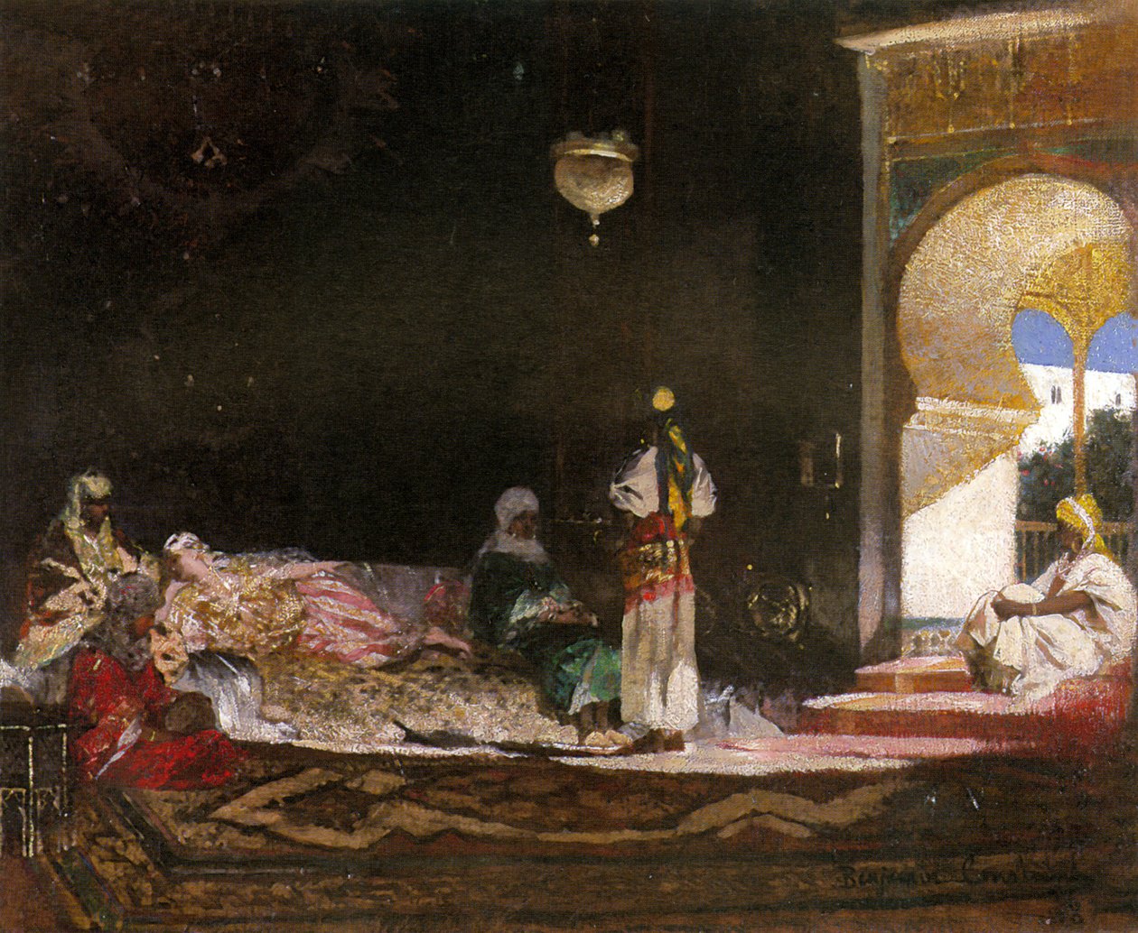Harem Scene af Jean Joseph Benjamin Constant