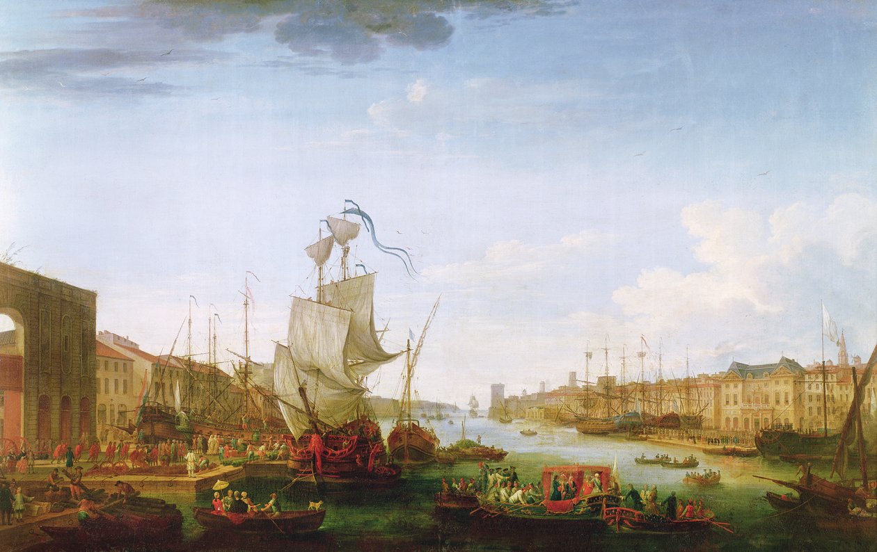 Ekspeditionskorpsets indskibning til Menorca, 26. maj 1756 af Jean Joseph Kapeller