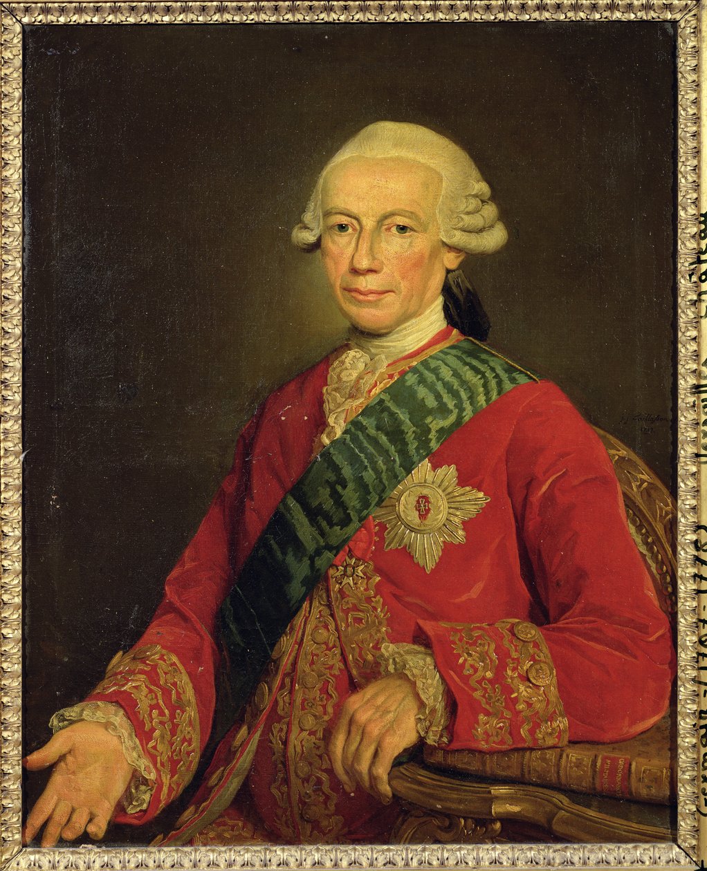 Grev Claude-Louis-Robert de Saint-Germain (1707-78) 1777 af Jean Joseph Taillasson