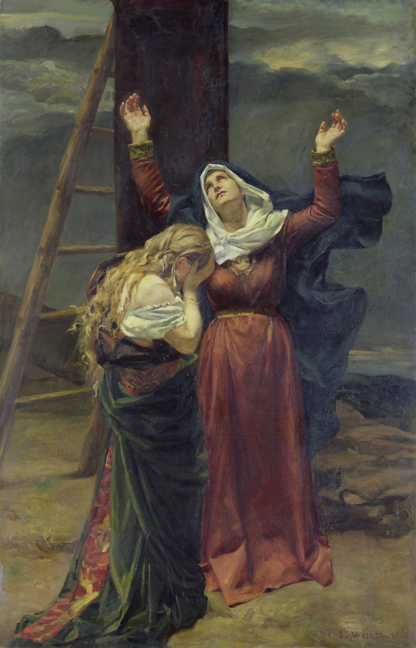 Jomfruen ved korsets fod af Jean Joseph Weerts