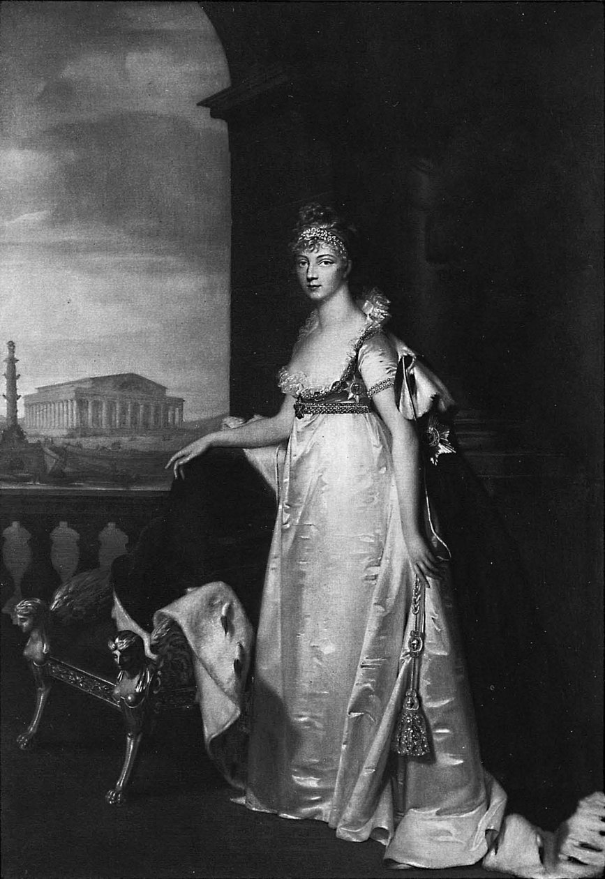 Portræt af Elizabeth Alexeievna (1779-1826) af Jean Laurent Mosnier