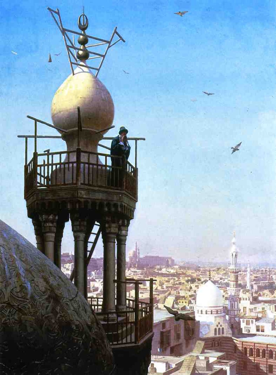 Muezzin kalder, 1878 af Jean Leon Gerome