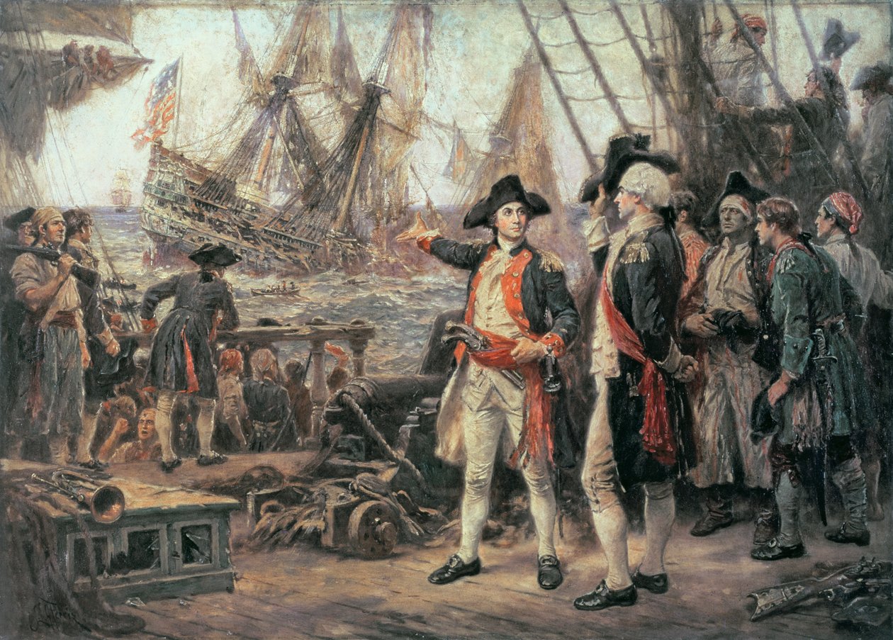 Skibet der sænkede Victory, 1779 af Jean Leon Gerome Ferris