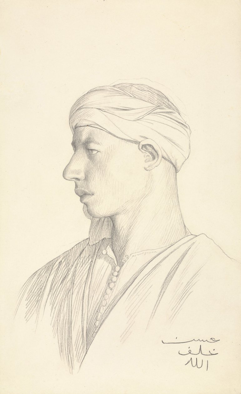 Portræt af en egyptisk fellah af Jean Leon Gerome