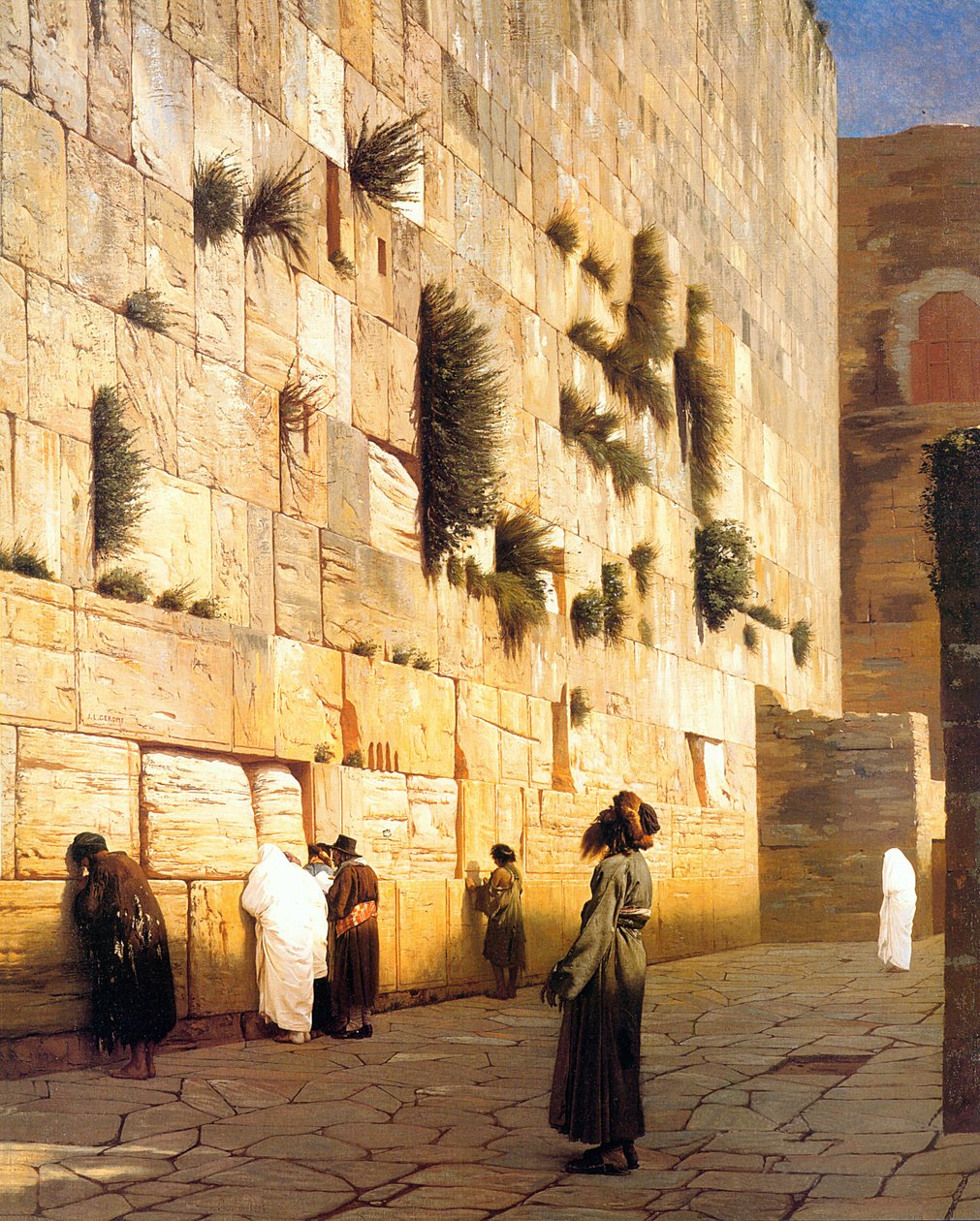 Salomons mur Jerusalem af Jean Leon Gerome