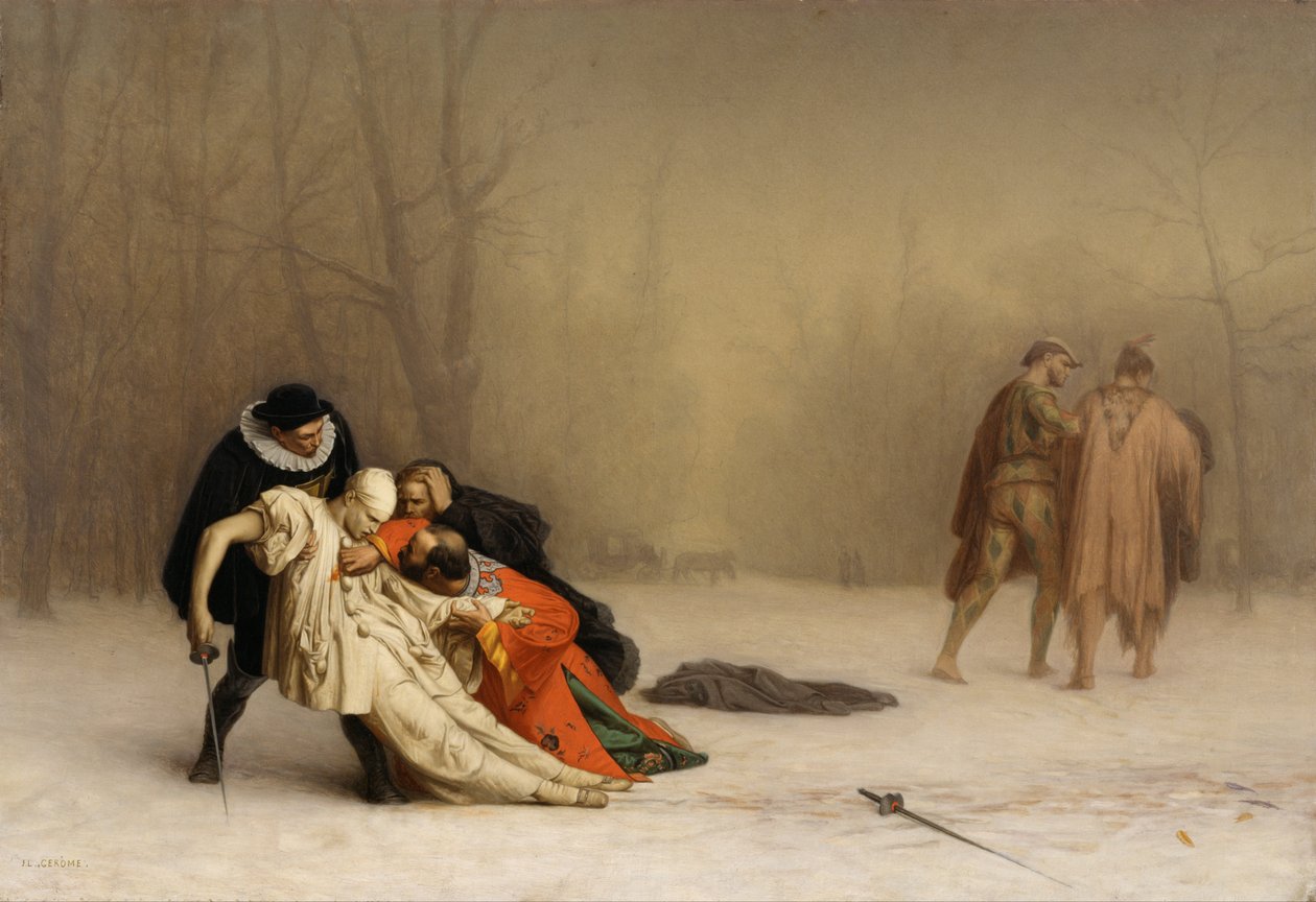 Duellen efter maskeraden af Jean Leon Gerome