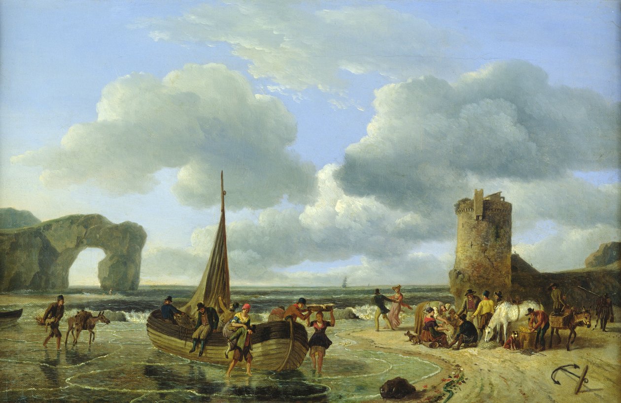 Kystscene af Jean Louis De Marne