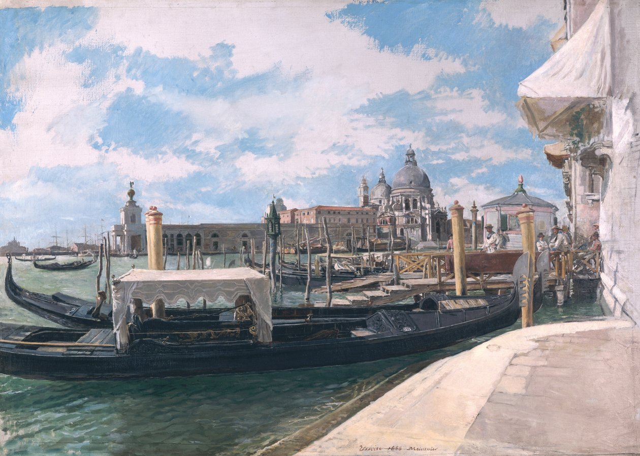 Canal Grande, Venedig, 1888 af Jean Louis Ernest Meissonier