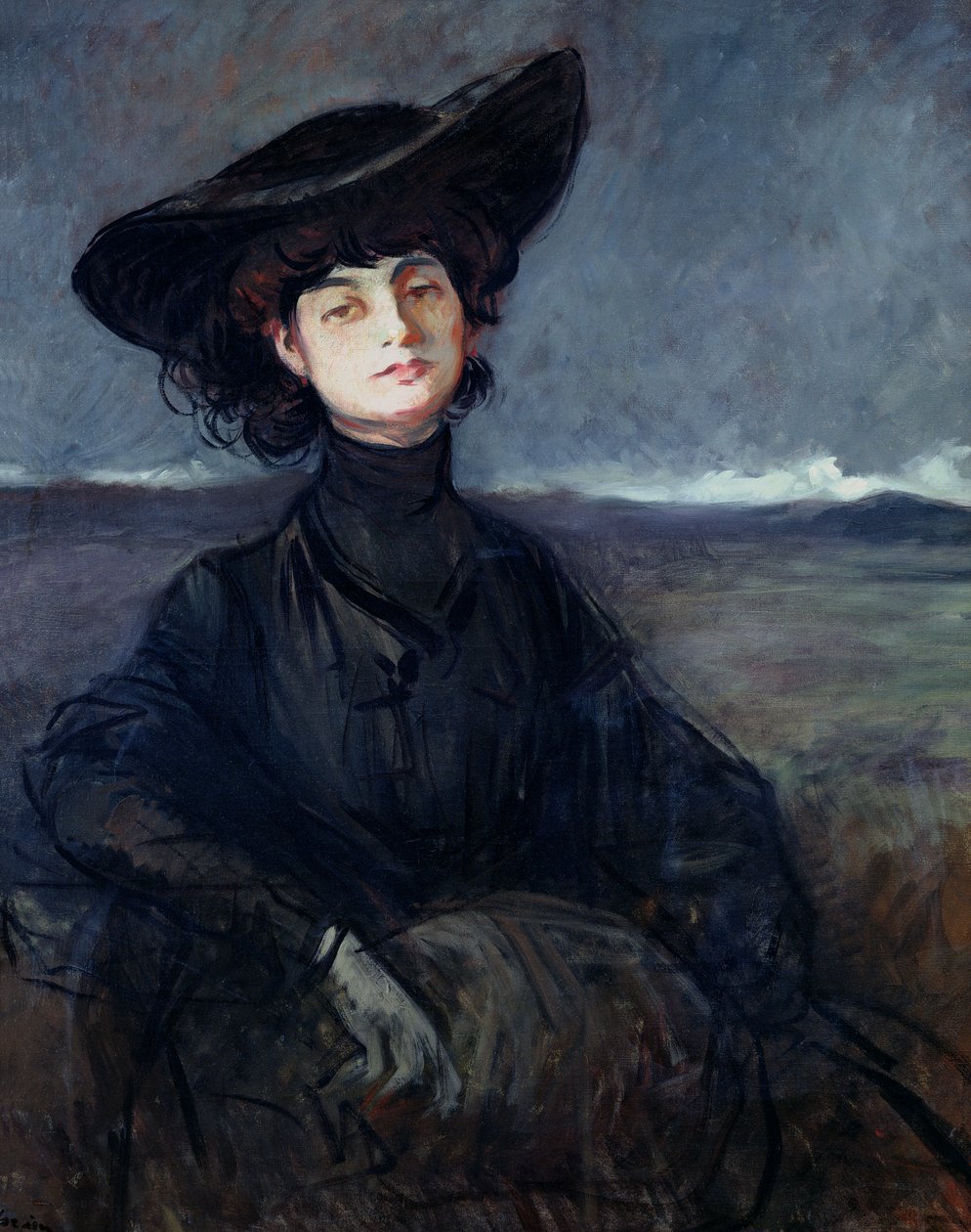 Anna de Noailles (1876-1933) af Jean Louis Forain