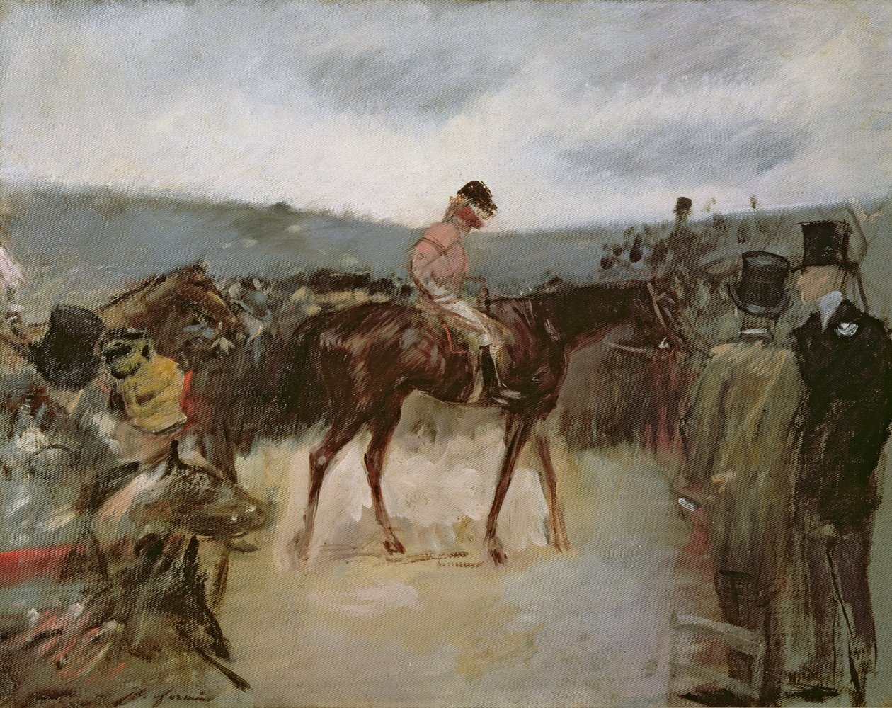 Ved væddeløbene af Jean Louis Forain