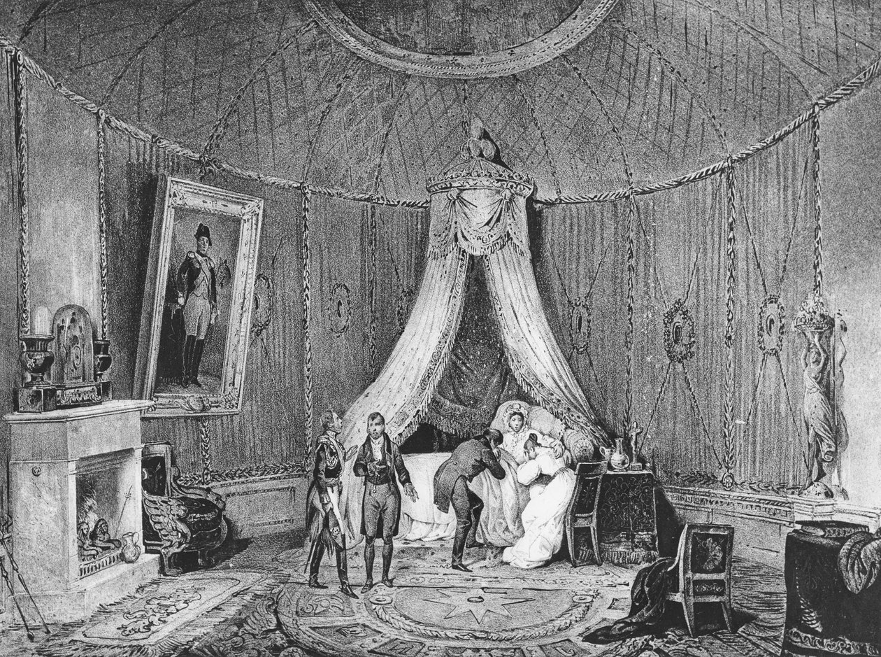 Joséphine de Beauharnais død den 29. maj 1814, 1829 af Jean Louis Tirpenne