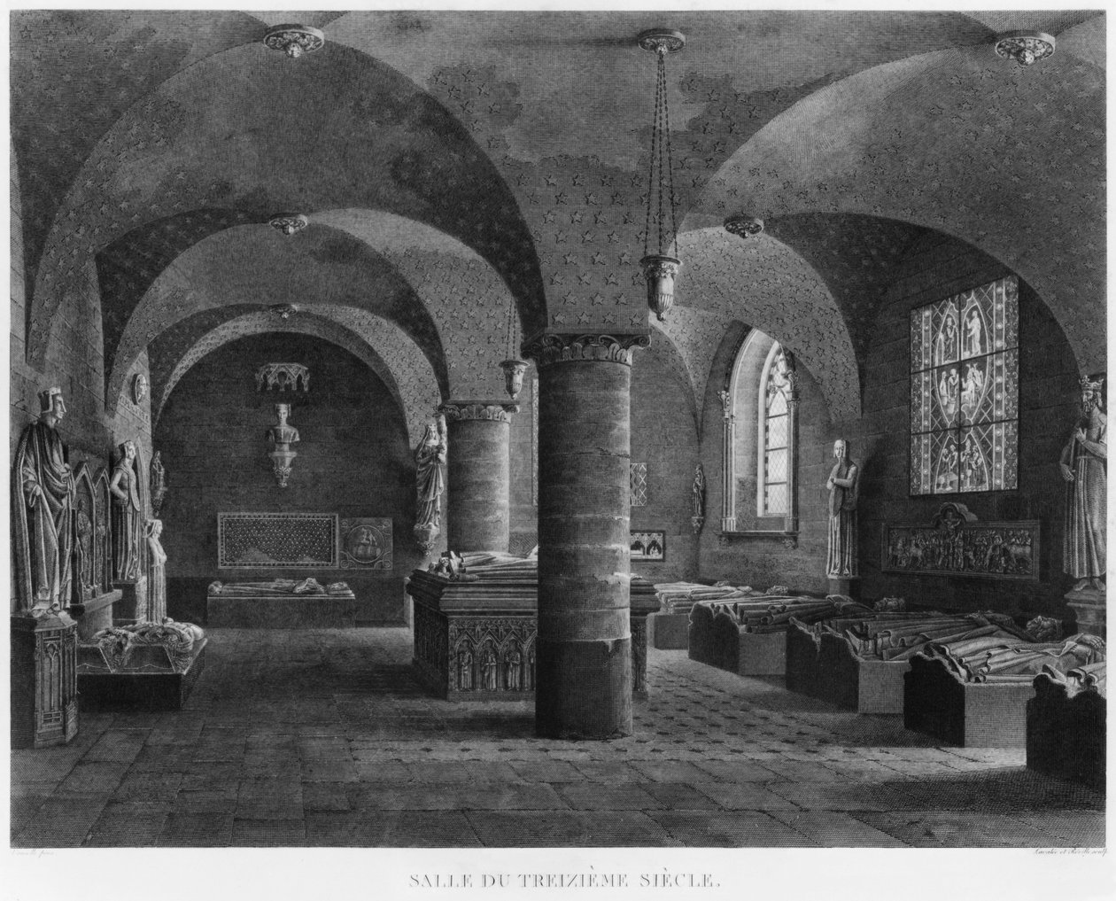 Værelset fra det 13. århundrede, Musee des Monuments Francais, Paris, illustration fra 