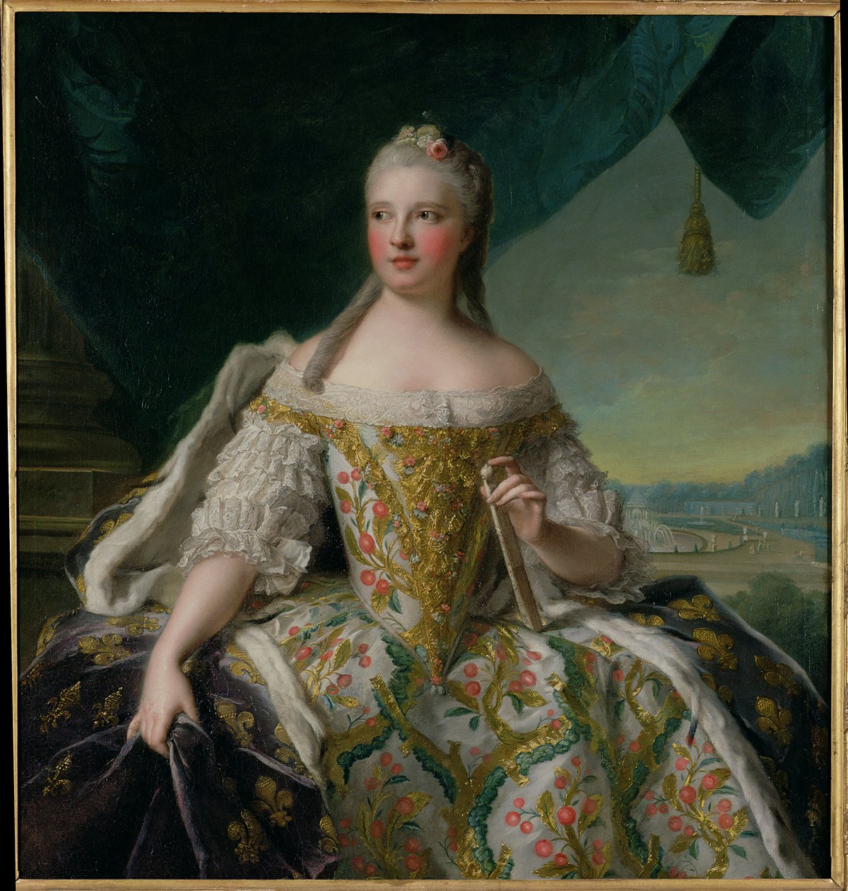 Dauphine Marie-Josephe de Saxe (1731-67) 1751 af Jean Marc Nattier