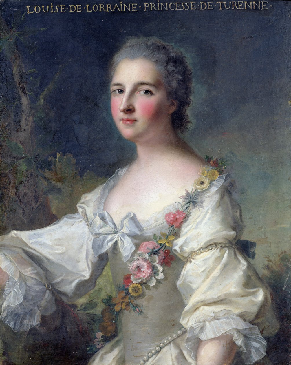 Louise-Henriette-Gabrielle de Lorraine (1718-88) Prinsesse af Turenne og hertuginde af Bouillon, 1746 af Jean Marc Nattier