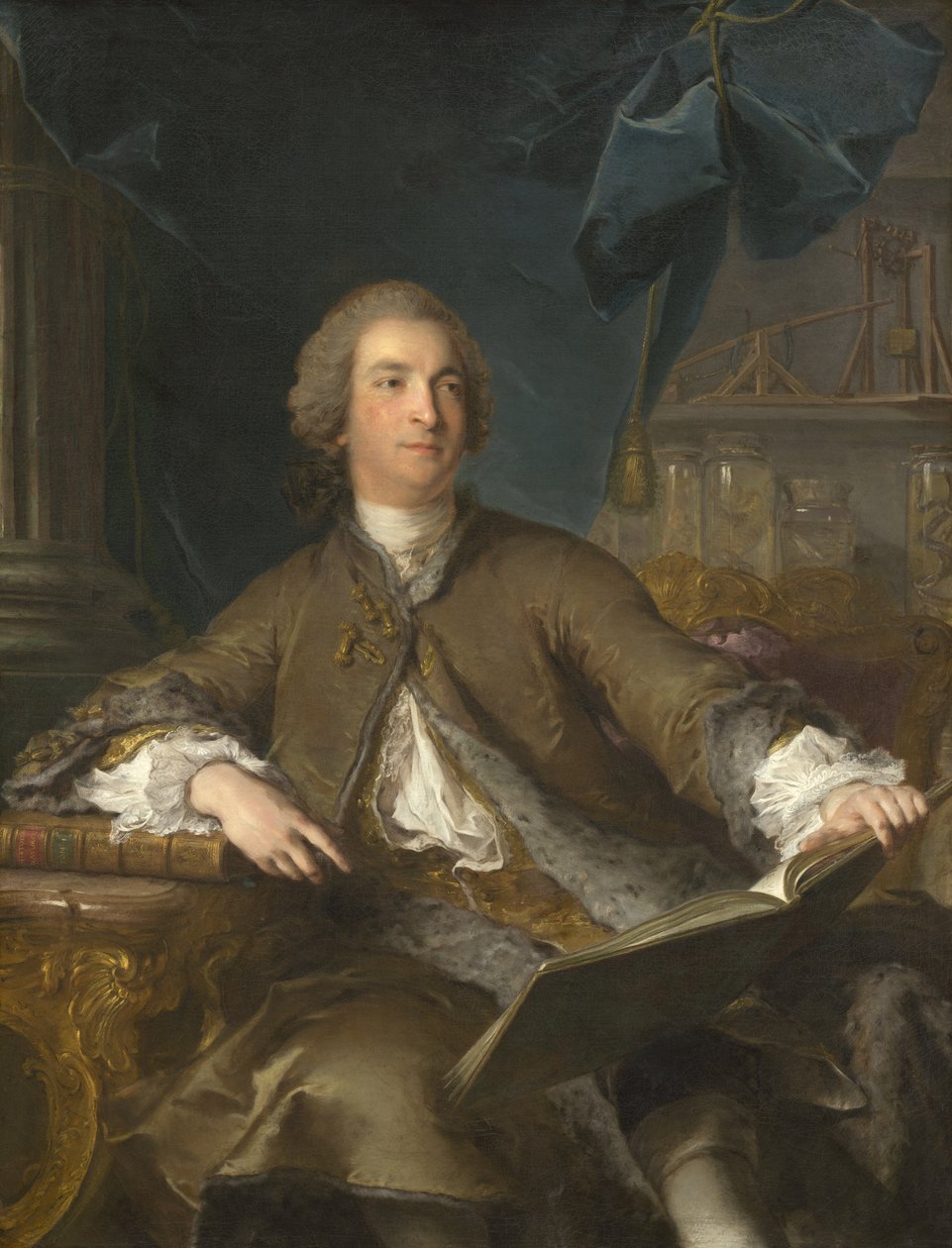 Portræt af Joseph Bonnier de la Mosson (1702–1744) af Jean Marc Nattier
