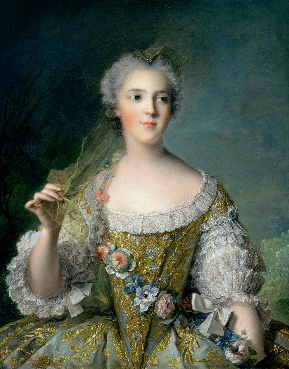 Portræt af Madame Sophie (1734-82), datter af Ludvig XV, i Fontevrault, 1748 af Jean Marc Nattier