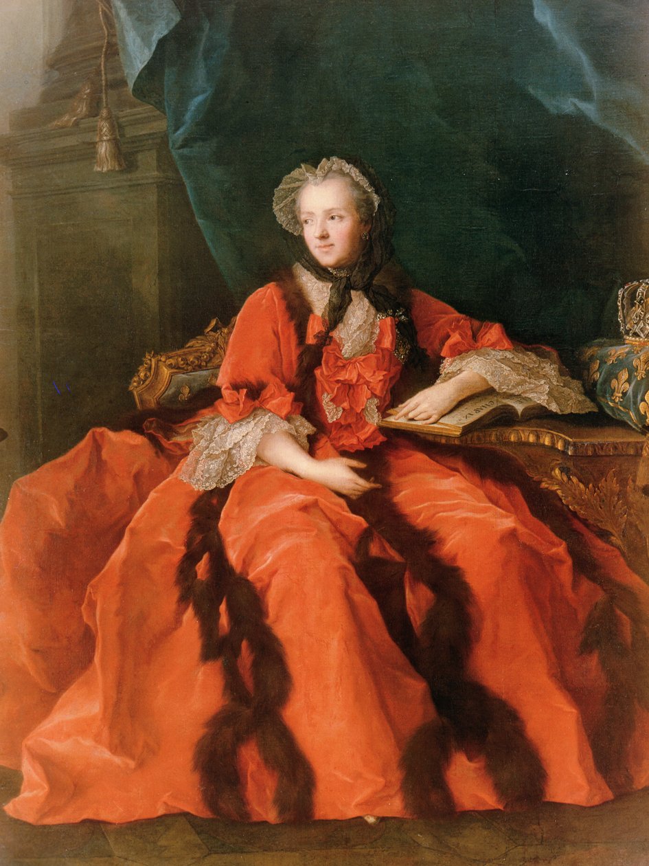 Portræt af Maria Leszczynska (1703-68) 1762 af Jean Marc Nattier