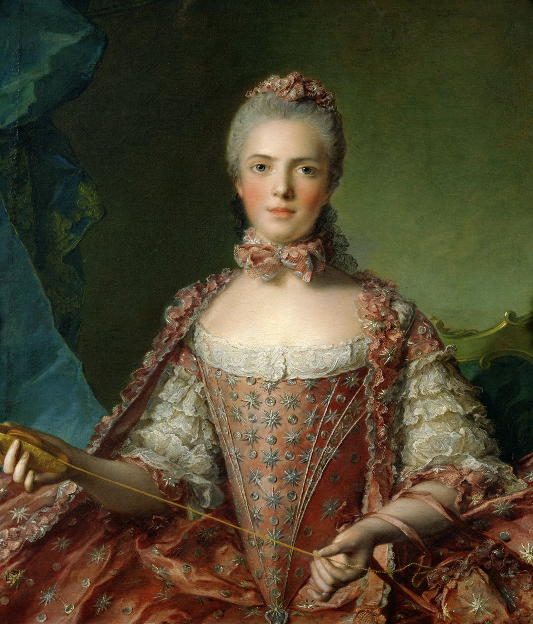 Portræt af Marie Adelaide (1759-1802) 1756 af Jean Marc Nattier