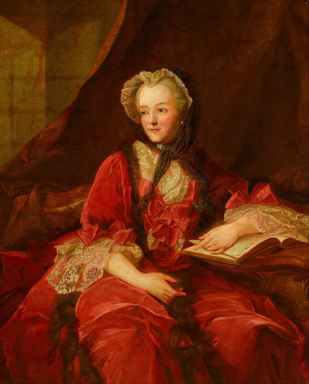 Portræt af Marie Leszczyska af Jean Marc Nattier