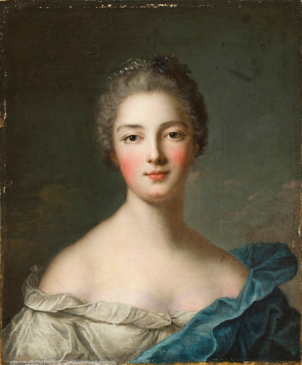 Portræt af en dame, ca. 1750 af Jean Marc Nattier