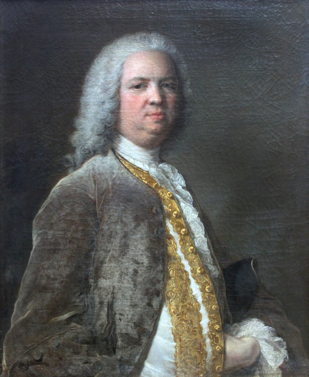 Portræt af bankmanden Johann Georg Leerse fra Frankfurt (1691-1762) af Jean Marc Nattier