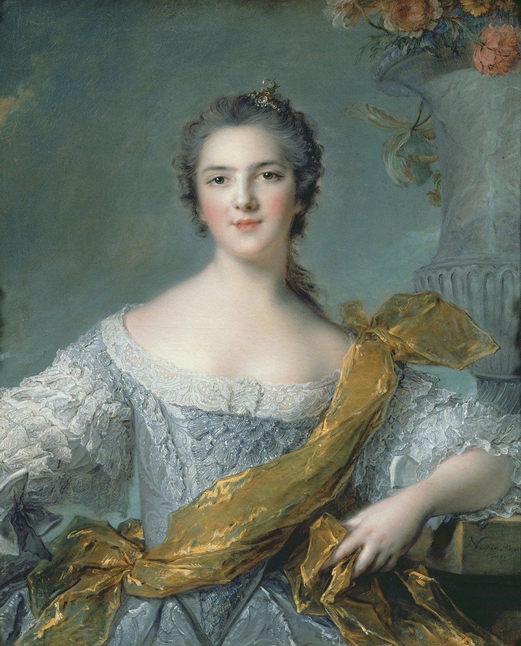 Victoire de France (1733-99) ved Fontevrault, 1748 af Jean Marc Nattier