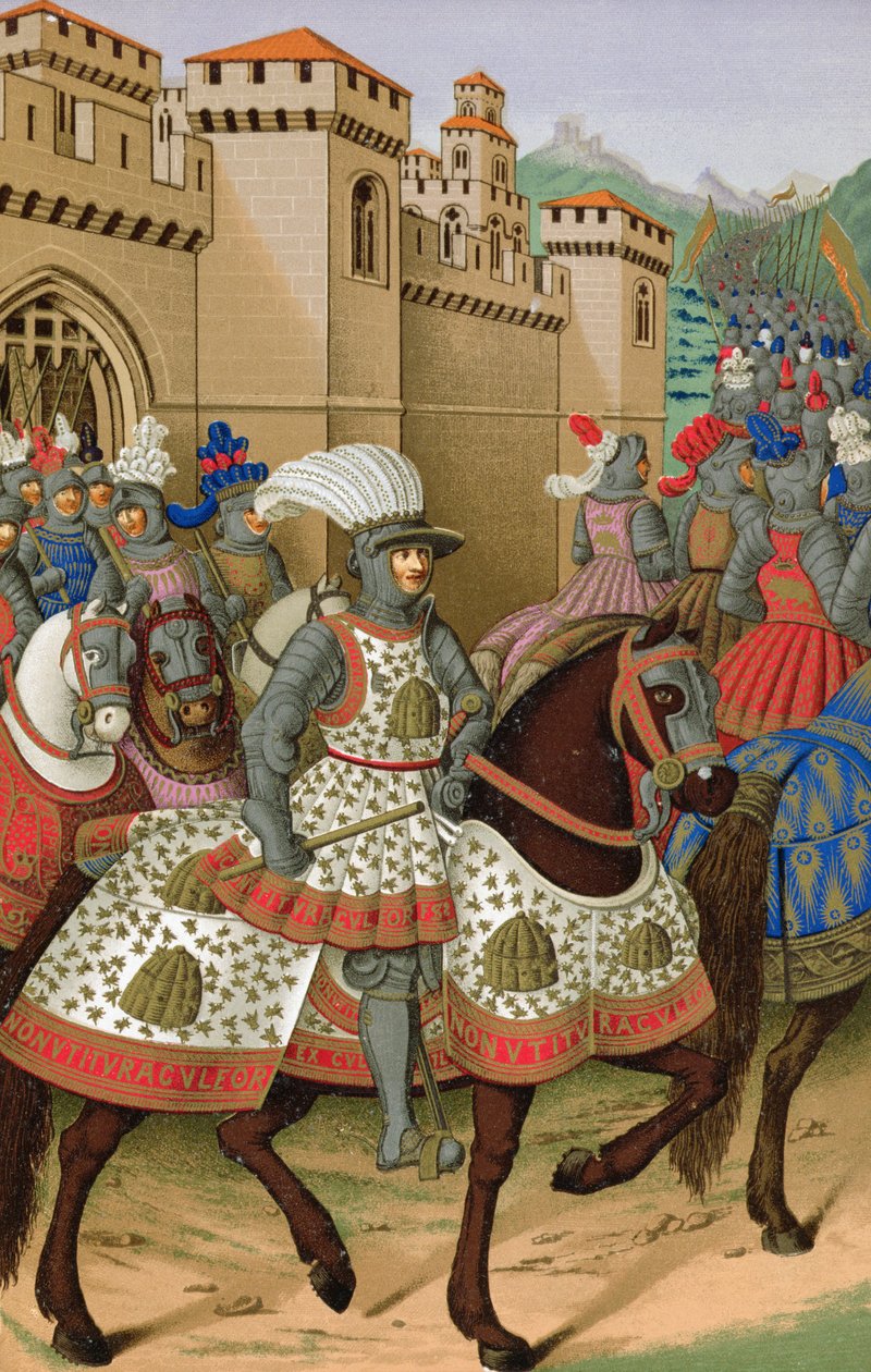 Ludvig XII (1462-1515) forlod Alexandria den 24. april 1507 for at tugte byen Genova af Jean Marot