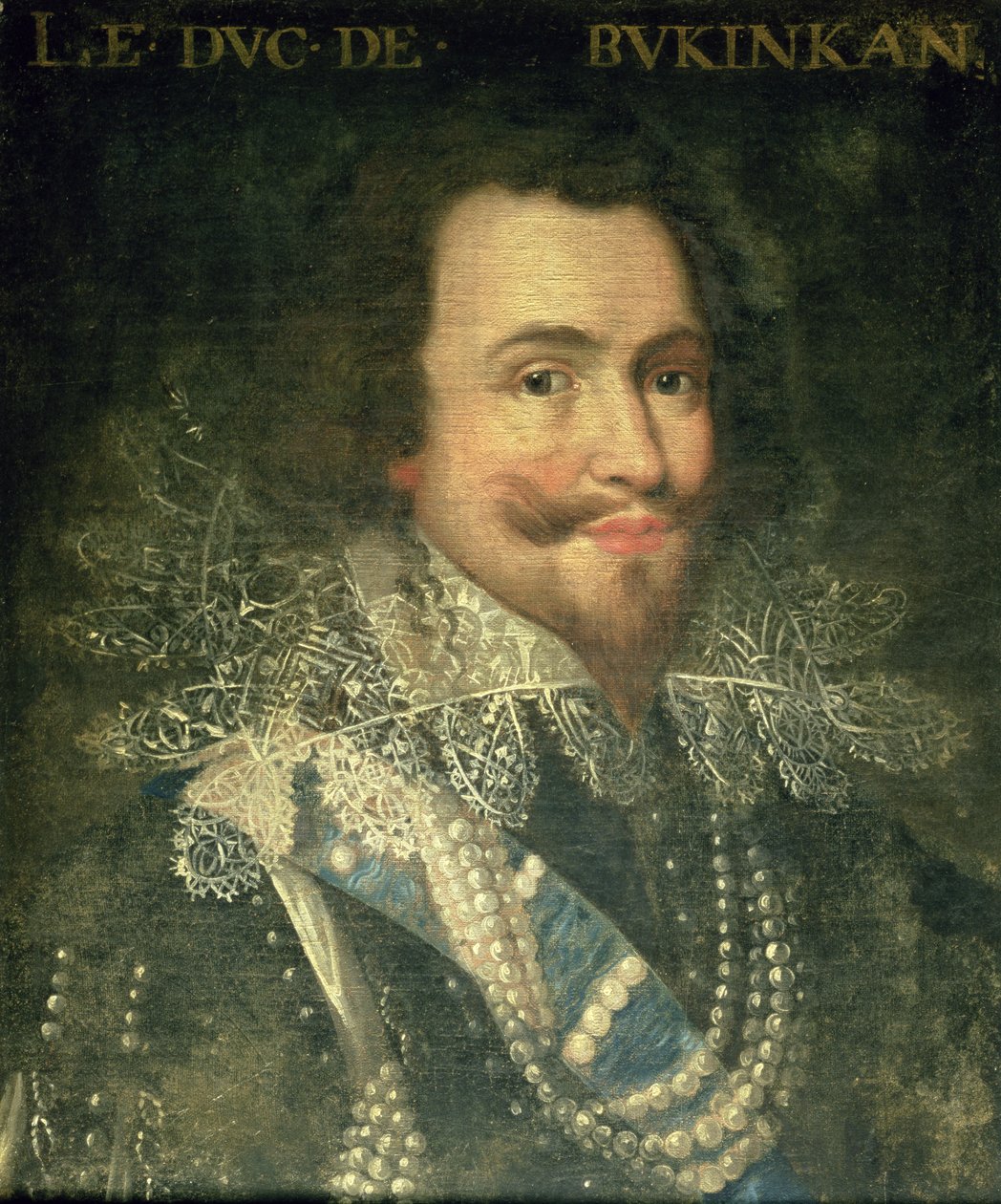 Portræt af George Villiers, 1. hertug af Buckingham (1592-1628) af Jean Laurent Mosnier