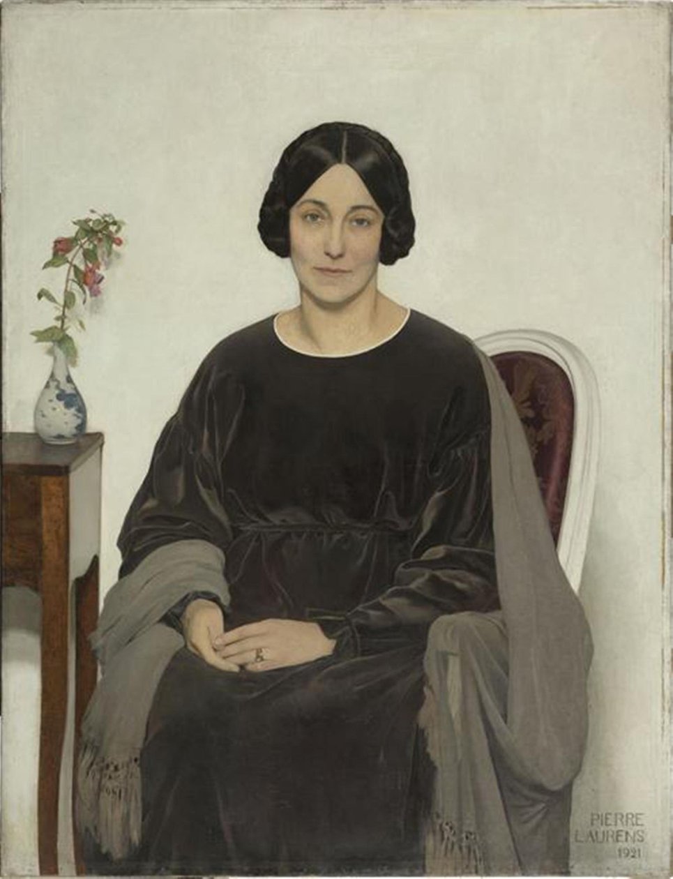 Portræt af Madame Jean-Pierre Laurens. af Jean Pierre Laurens