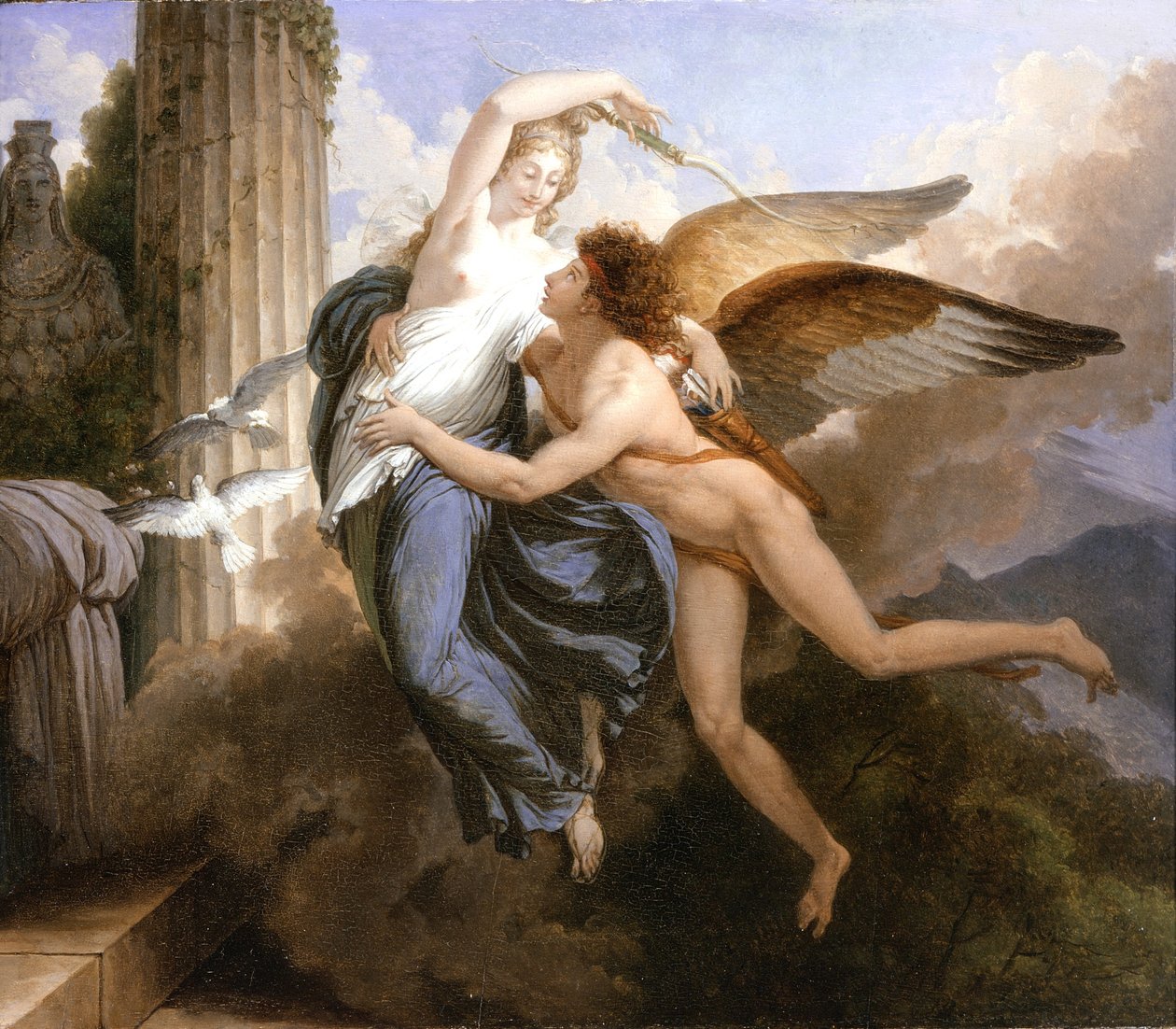 Genforeningen af Amor og Psyke, 1789-1792 af Jean Pierre Saint Ours