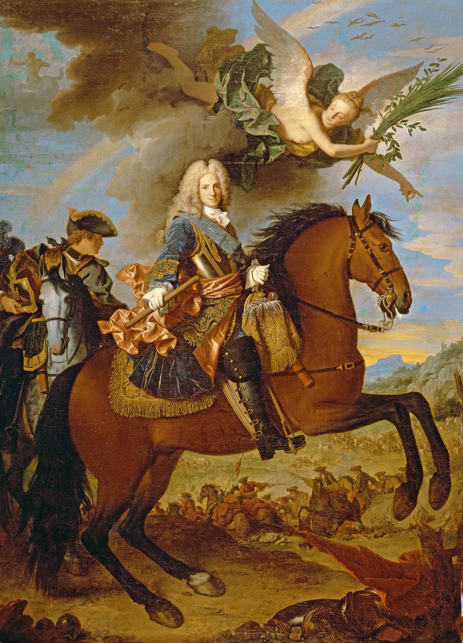 Rytterportræt af Philip V (1683-1746) af Jean Ranc