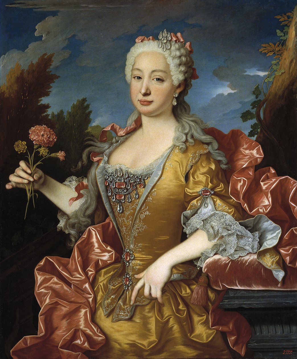 Portræt af Barbara af Portugal (1711-1758) af Jean Ranc