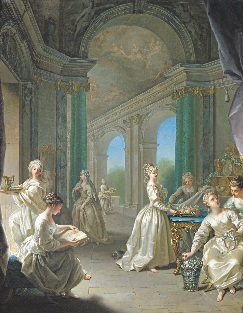 Moderne jomfruer, 1728 af Jean Raoux