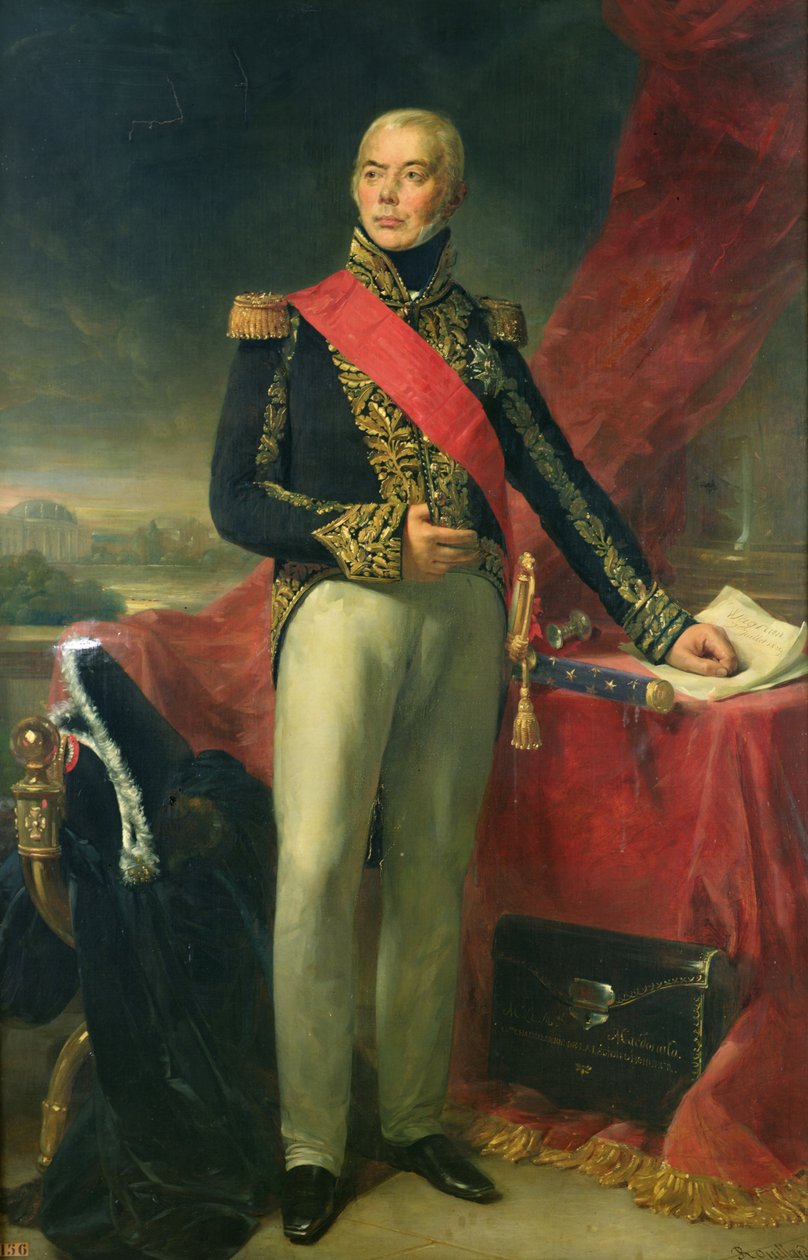 Etienne-Jacques-Joseph-Alexandre Macdonald (1765-1840) Duc de Tarente og marskal af Frankrig, 1837 af Jean Sebastien Rouillard