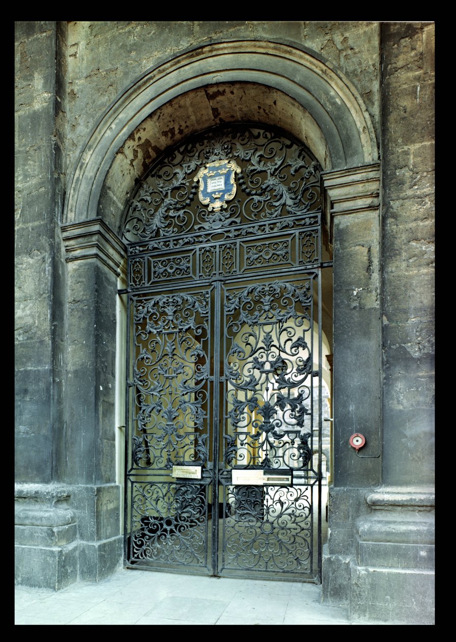 Porte, agterspejlspanel og væltning fra Clarendon Building, Oxford, ca. 1710 (smedejern) af Jean Tijou