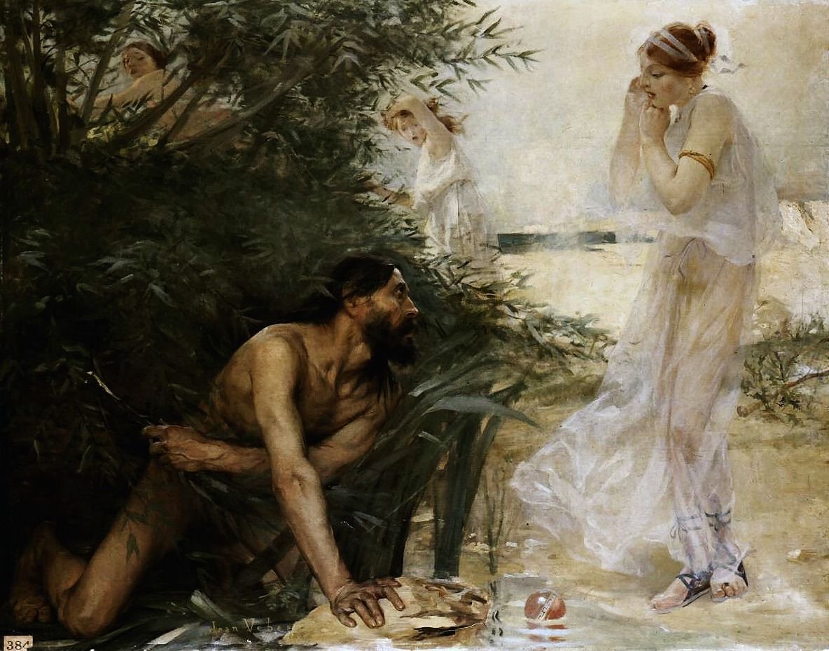 Ulysses og Nausicaan af Jean Veber