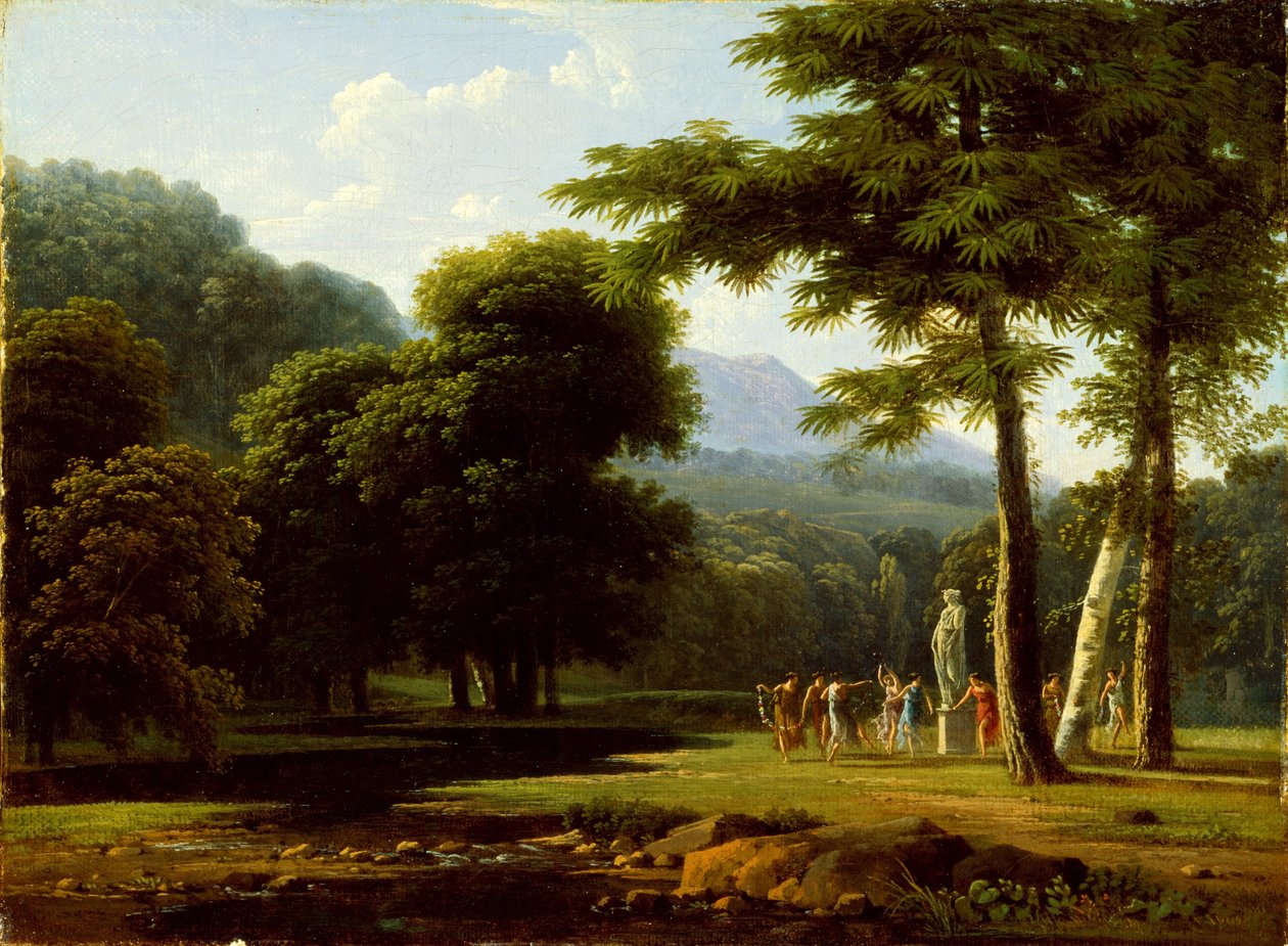 Landskab af Jean Victor Bertin