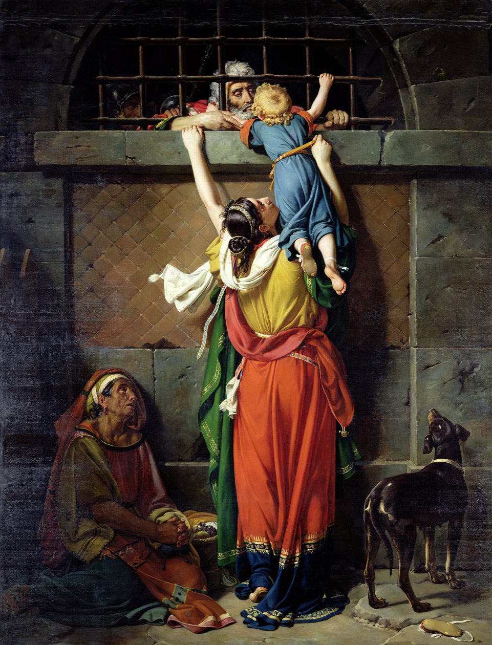 Boethius (480-524) siger farvel til sin familie af Jean Victor Schnetz