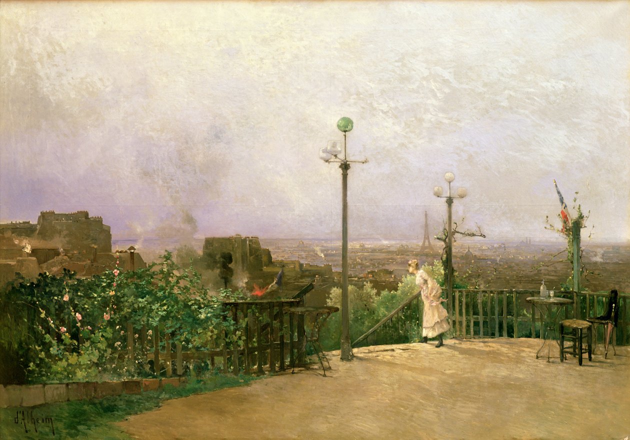 Paris set fra Montmartres højder (se 164311, 164312 for detaljer) af Jean d