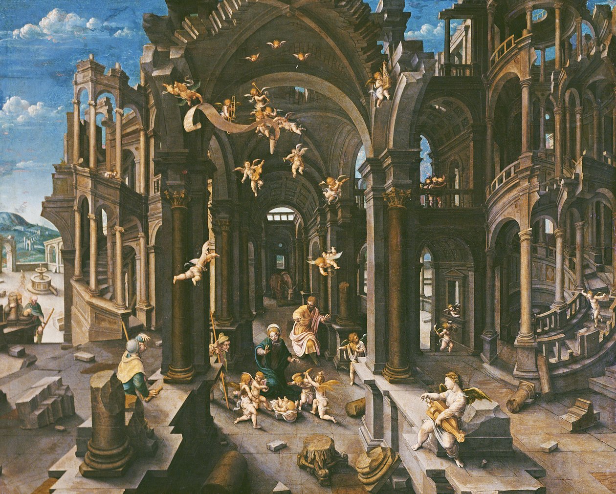 Tilbedelse af hyrderne af Jean de Gourmont