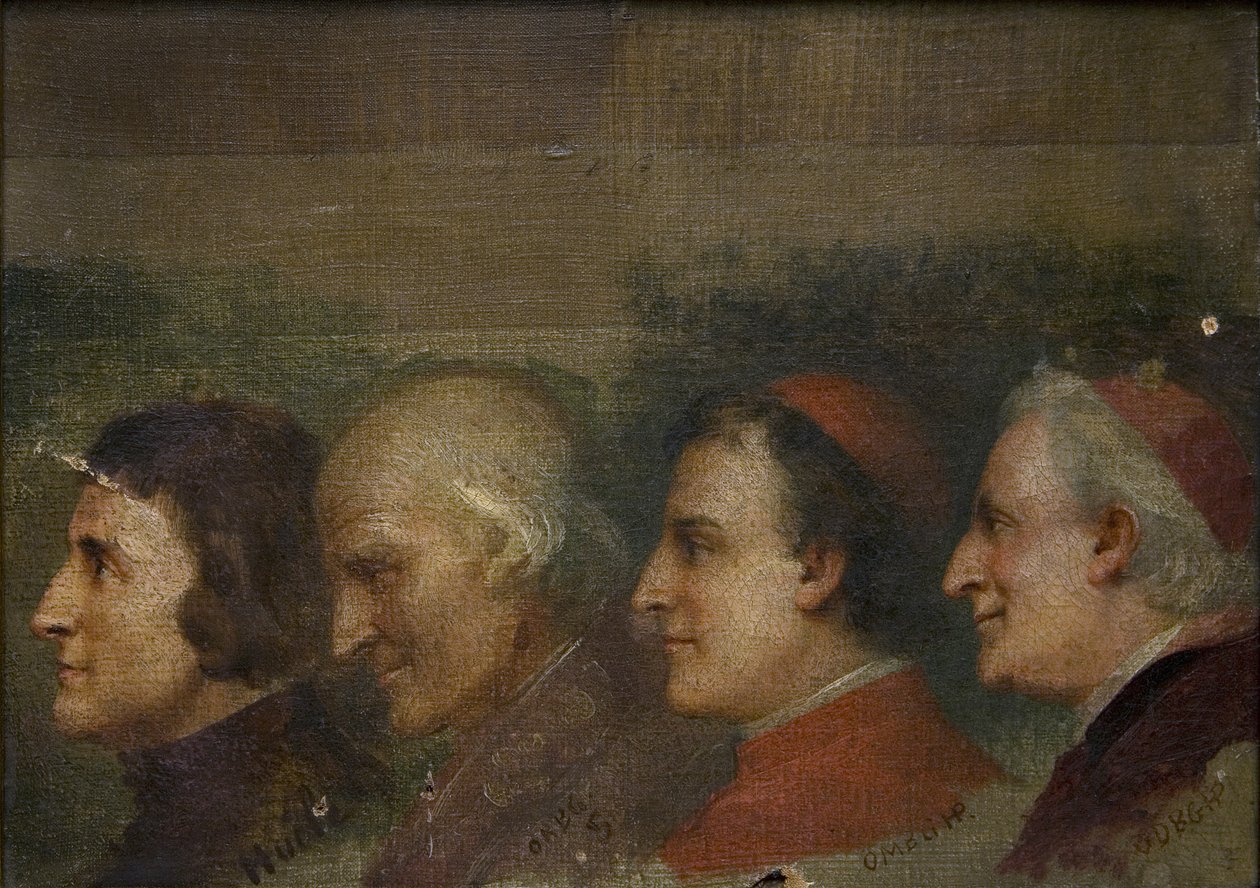 Fire præster af Jehan Georges Vibert