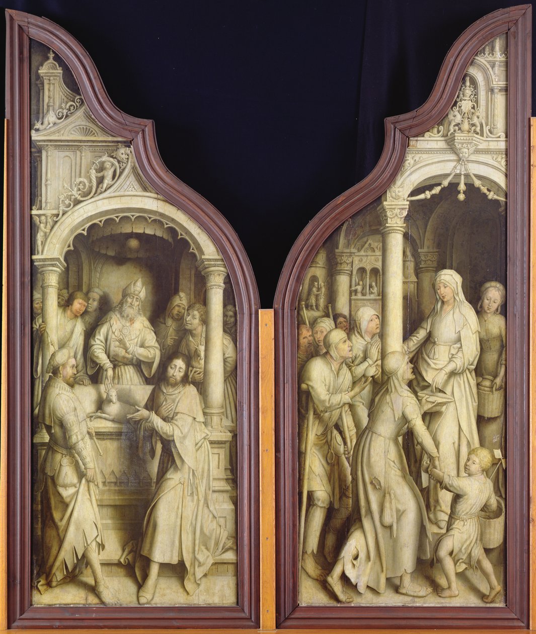 St. Joachim og St. Anne, fra Triptykonen om den ubesmittede undfangelse af Jean the Elder Bellegambe