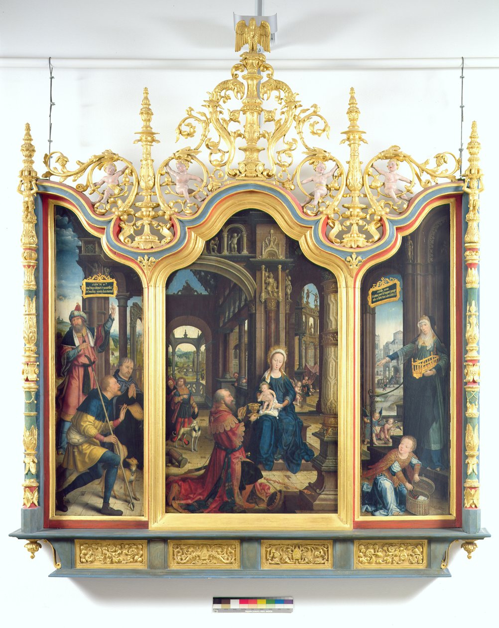 Triptychon af tilbedelsen af Kristusbarnet, 1529 af Jean the Elder Bellegambe
