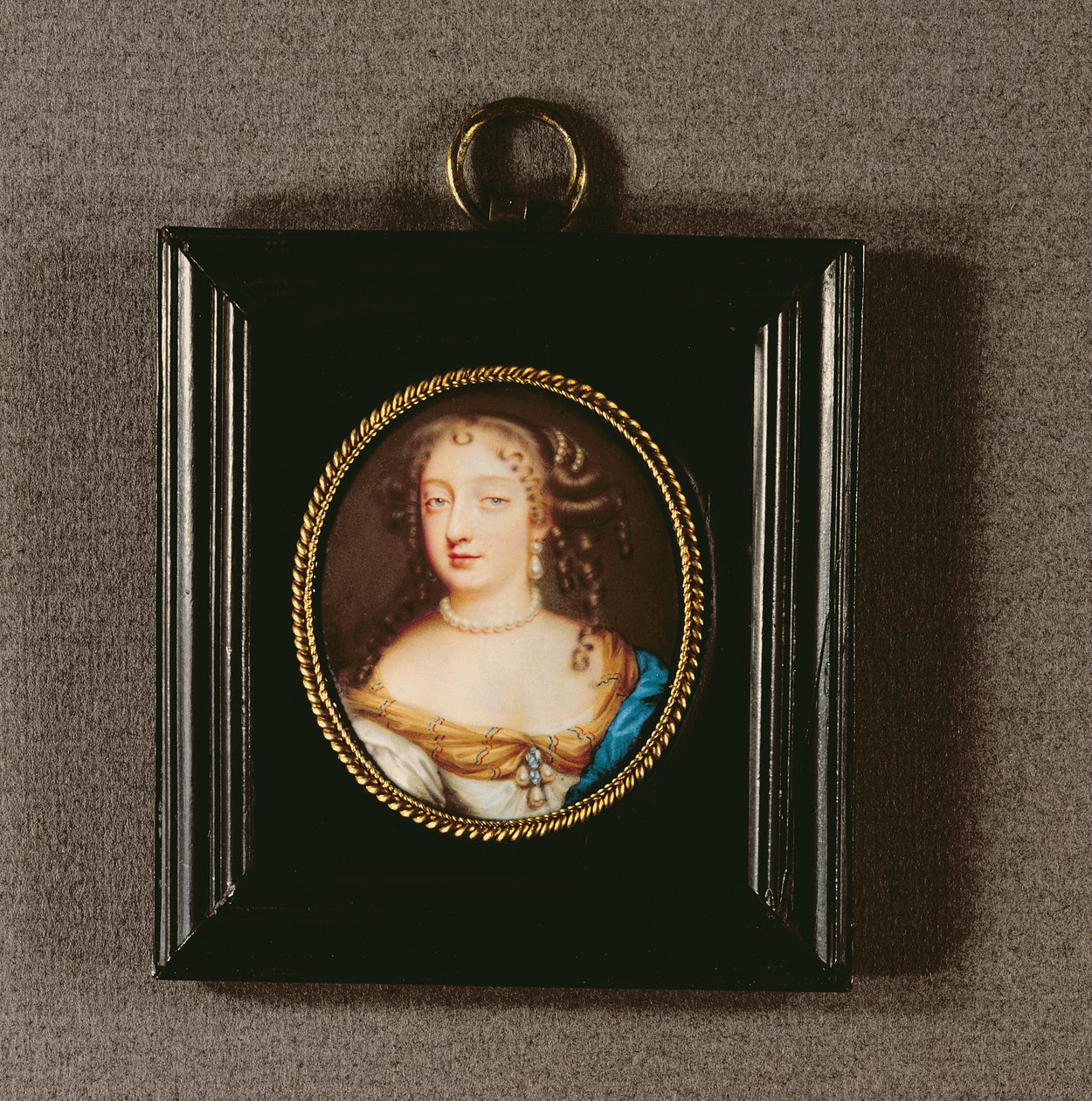 Frances Teresa Stuart, hertuginde af Richmond og Lennox (wc på vellum) af Jean the Elder Petitot