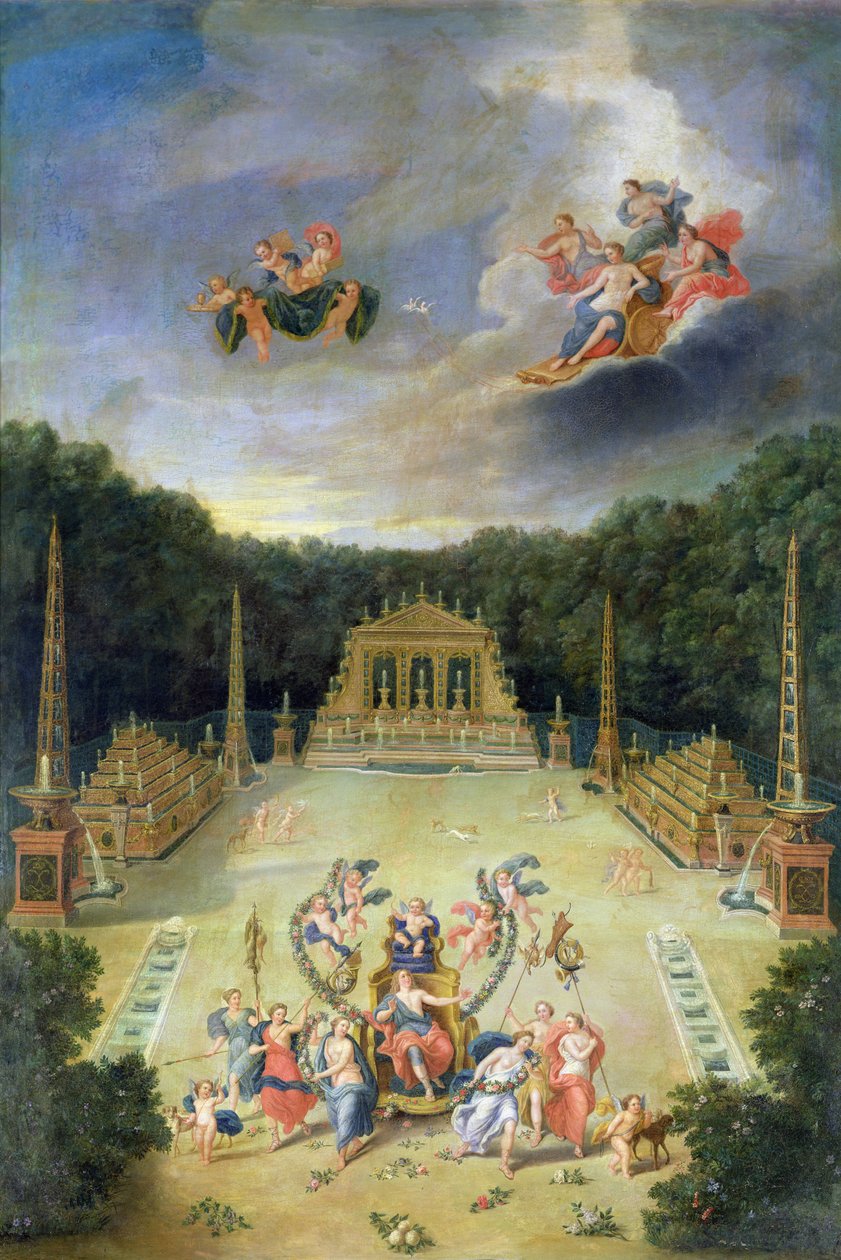 Groves of Versailles. Triumfbuen af Jean the Younger Cotelle
