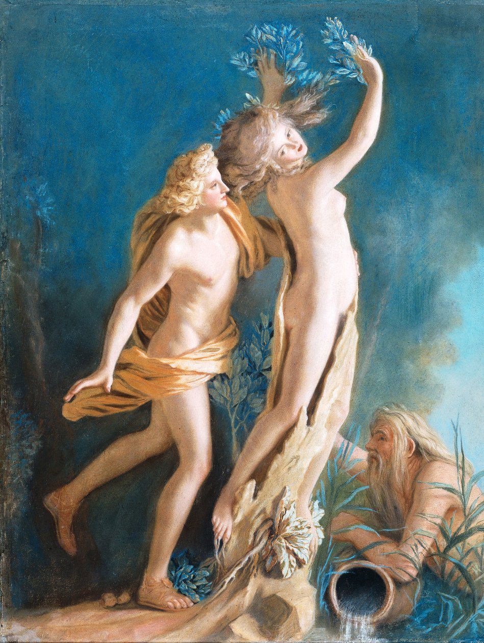 Apollo og Daphne, efter billedet af Gianlorenzo Bernini i Borghese -samlingen i Rom af Jean Étienne Liotard